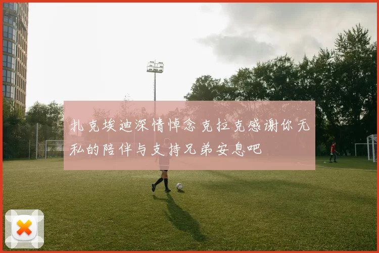 扎克埃迪深情悼念克拉克感谢你无私的陪伴与支持兄弟安息吧